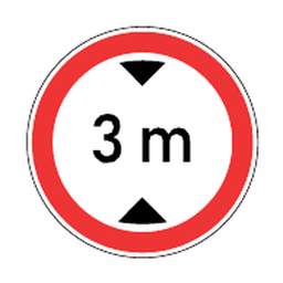 Height limit — Saudi road sign