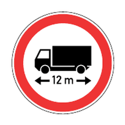 Length limit — Saudi road sign