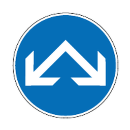 Left or right — Saudi road sign