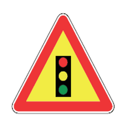 Temporary traffic signals — Saudi road sign
