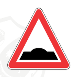 Speed bump — Saudi road sign