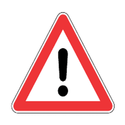General hazard — Saudi road sign