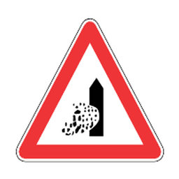 Drifting sand — Saudi road sign