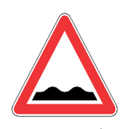 Uneven road surface — Saudi road sign